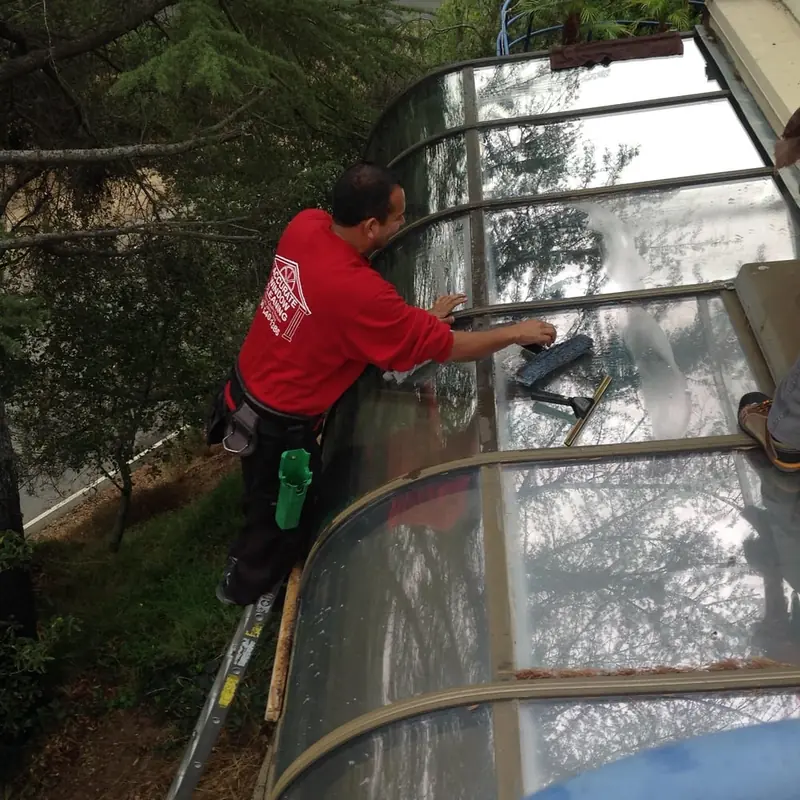 Gutter cleaning & pure-water pole